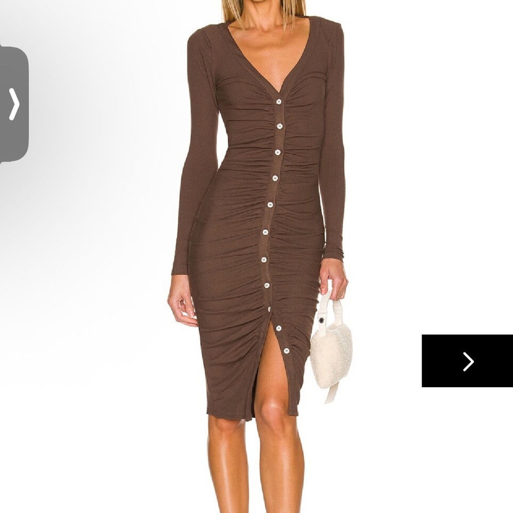 Superdown grace button front dress